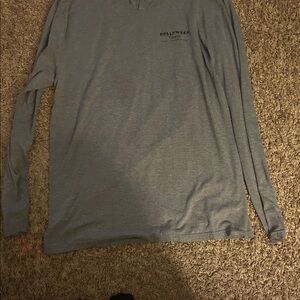 Gray Long Sleeve Men's Shirt